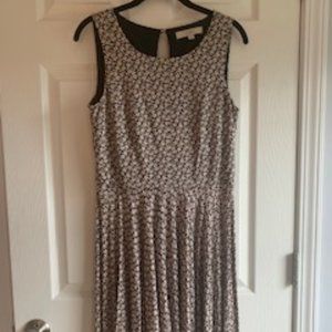 Loft print sleeveless dress (small)